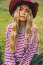 Load image into Gallery viewer, NAUTICAL LONG SLEEVE TEE - CHERRY