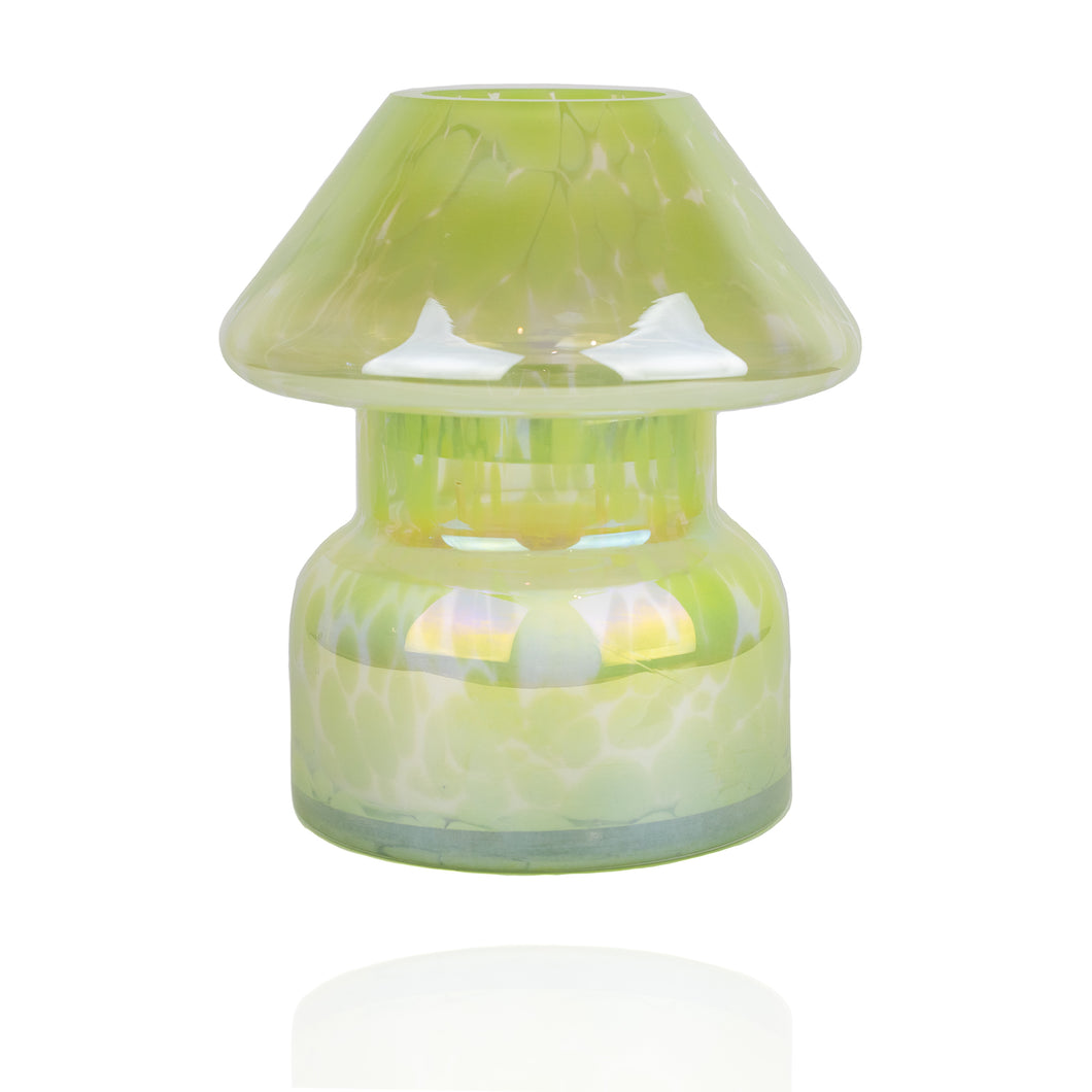 Blossom and Sky Sustainable Candle Lamp - Fairy Green