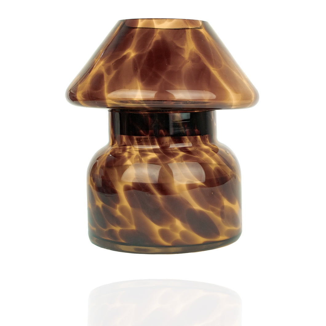 Blossom and Sky Sustainable Candle Lamp - Leopard