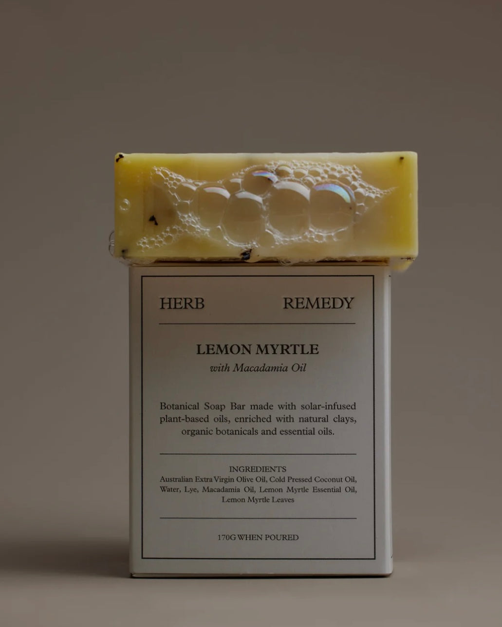 Botanical soap bar - Lemon Myrtle with Macadamia Oil