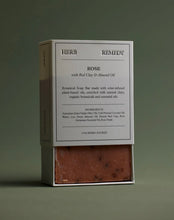 Load image into Gallery viewer, Botanical soap bar -Rose with Red Clay &amp; Almond Oil
