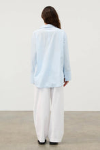 Load image into Gallery viewer, POWDER BLUE COTTON TIE SHIRT
