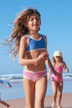Load image into Gallery viewer, MINI STRIPE RIB BIKINI BOTTOM - SHELL PINK
