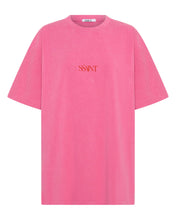 Load image into Gallery viewer, No Vacancy Tee Dark Pink Acid Wash
