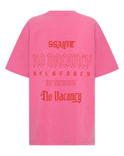 Load image into Gallery viewer, No Vacancy Tee Dark Pink Acid Wash
