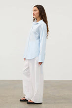 Load image into Gallery viewer, POWDER BLUE COTTON TIE SHIRT
