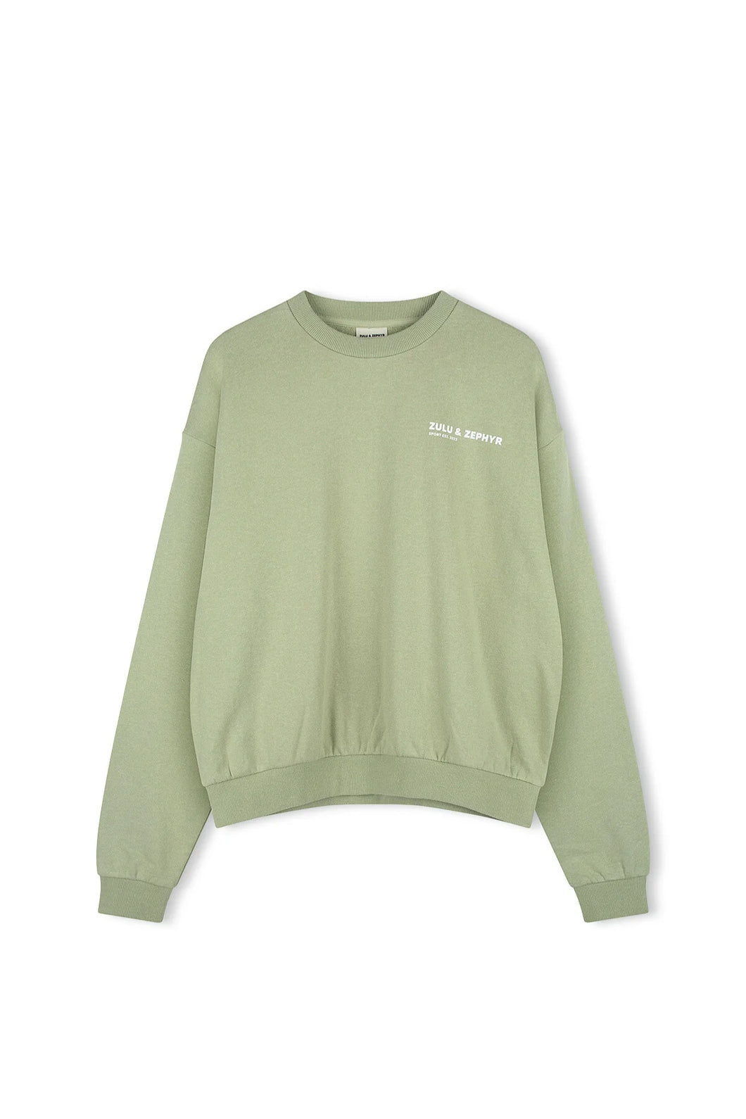 FLEECE SPORT SWEAT SHIRT - EUCALYPTUS