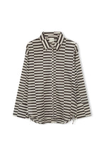 Load image into Gallery viewer, COCOA GRID COTTON SHIRT
