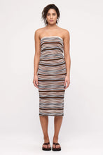 Load image into Gallery viewer, KNIT SKIRT - BLACK STRIPE
