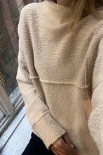Load image into Gallery viewer, BOUCLE KNIT JUMPER - COCONUT
