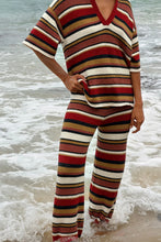 Load image into Gallery viewer, TEXTURED KNIT SHIRT - EARTH STRIPE
