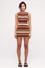 Load image into Gallery viewer, TEXTURED KNIT MINI SKIRT - EARTH STRIPE
