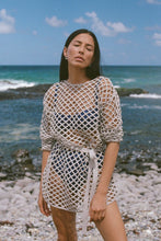 Load image into Gallery viewer, HUSK LATTICE KNIT TUNIC TOP
