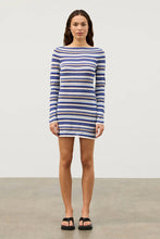 Load image into Gallery viewer, OCEAN RETRO STRIPE KNIT DRESS
