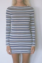 Load image into Gallery viewer, OCEAN RETRO STRIPE KNIT DRESS
