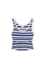 Load image into Gallery viewer, OCEAN RETRO STRIPE PANELLED KNIT TANK
