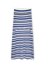 Load image into Gallery viewer, OCEAN RETRO STRIPE PANELLED KNIT SKIRT

