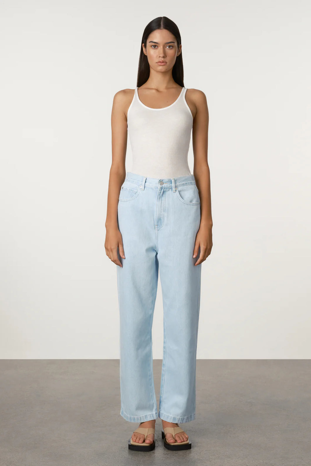 RELAXED RECYCLED DENIM JEAN - SOFT BLUE