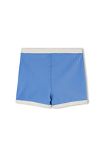 Load image into Gallery viewer, MINI STRIPE RIB SURF SHORT - SKY
