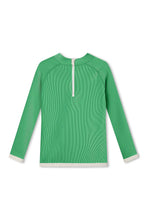 Load image into Gallery viewer, MINI STRIPE RIB RASHIE - PARROT GREEN
