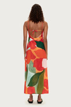 Load image into Gallery viewer, COTTON SILK DRESS - RED FLORAL
