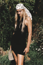 Load image into Gallery viewer, CRINKLE KNIT MINI DRESS - BLACK
