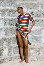 Load image into Gallery viewer, T-Shirt Knit Dress - Bold Stripe
