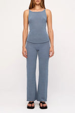 Load image into Gallery viewer, Textured Knit Pant - Denim Blue
