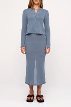 Load image into Gallery viewer, Textured Knit Cardigan - Denim Blue
