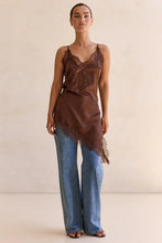 Load image into Gallery viewer, KATRINA ASYM TOP (CHOCOLATE)
