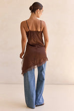 Load image into Gallery viewer, KATRINA ASYM TOP (CHOCOLATE)
