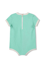 Load image into Gallery viewer, Mini Stripe Infant Onesie - Aqua
