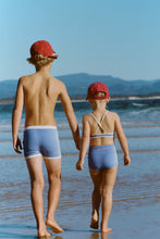 Load image into Gallery viewer, Mini Stripe Surf Short - Sea Blue
