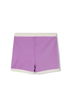 Load image into Gallery viewer, Mini Stripe Surf Short - Lilac
