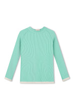 Load image into Gallery viewer, Mini Stripe Rashie - Aqua

