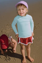 Load image into Gallery viewer, Mini Stripe Rashie - Aqua
