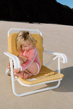 Load image into Gallery viewer, Mini Stripe Rashie Onesie - Clay Red
