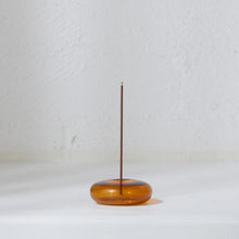 Load image into Gallery viewer, Glass Vessel Incense Holder - Amber
