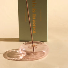 Load image into Gallery viewer, Glass Vessel Incense Holder - Pink
