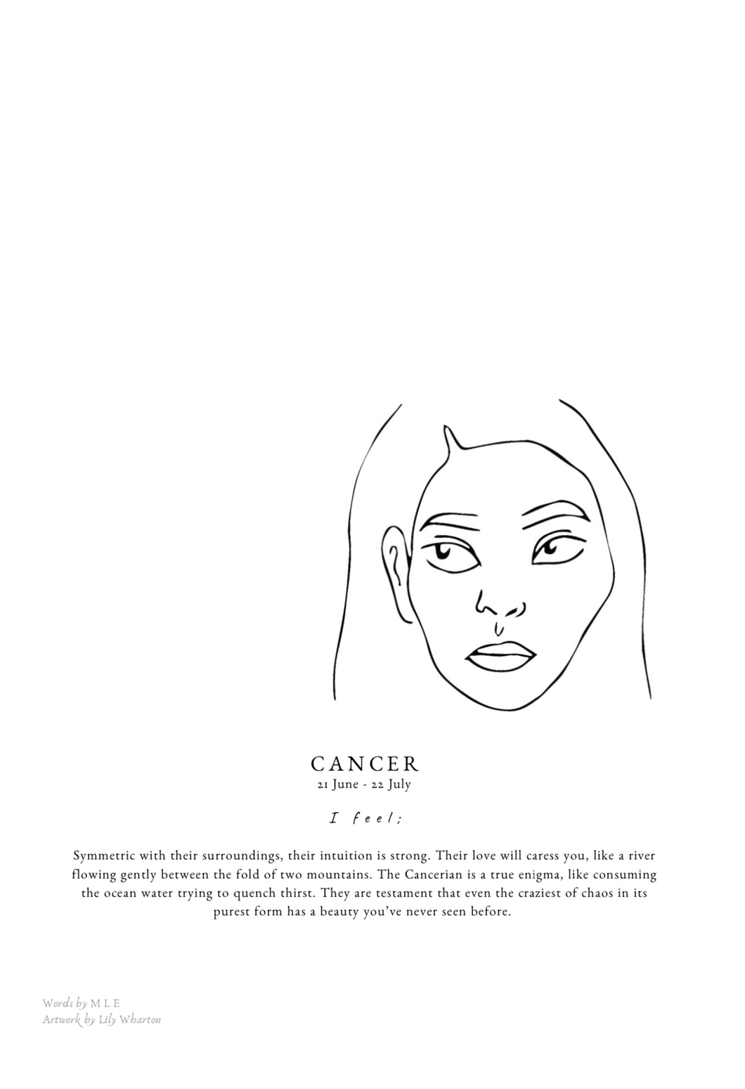 ZODIAC PRINT- Cancer