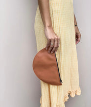 Load image into Gallery viewer, Leather Clutch- TAN
