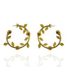 Load image into Gallery viewer, Blossom and Sky Bella Donna Earrings-Gold
