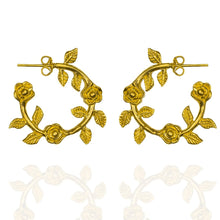 Load image into Gallery viewer, Blossom and sky Donna Earrings-Gold
