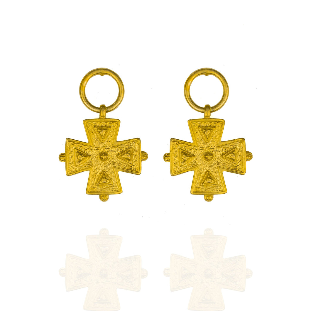 Blossom and Sky Dolce Earrings-Gold